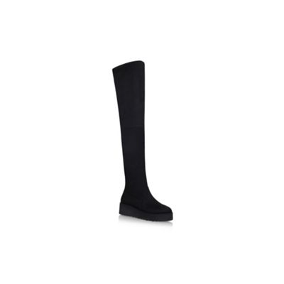 Carvela Black 'Walk' flat knee boots